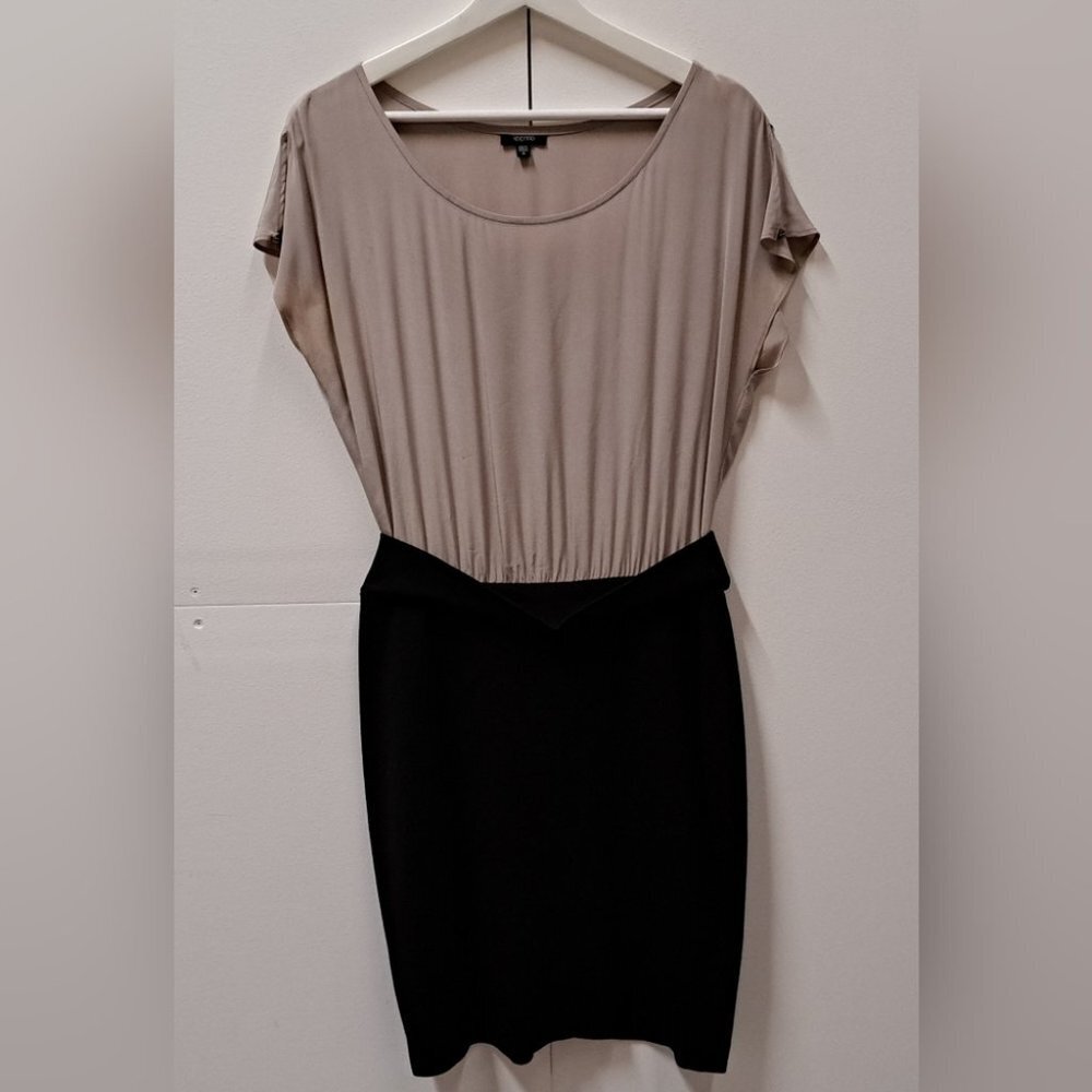 Teenflo Women's Dress Gray Black Silk Top Canada Size 10 US